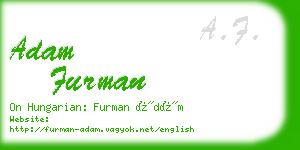 adam furman business card